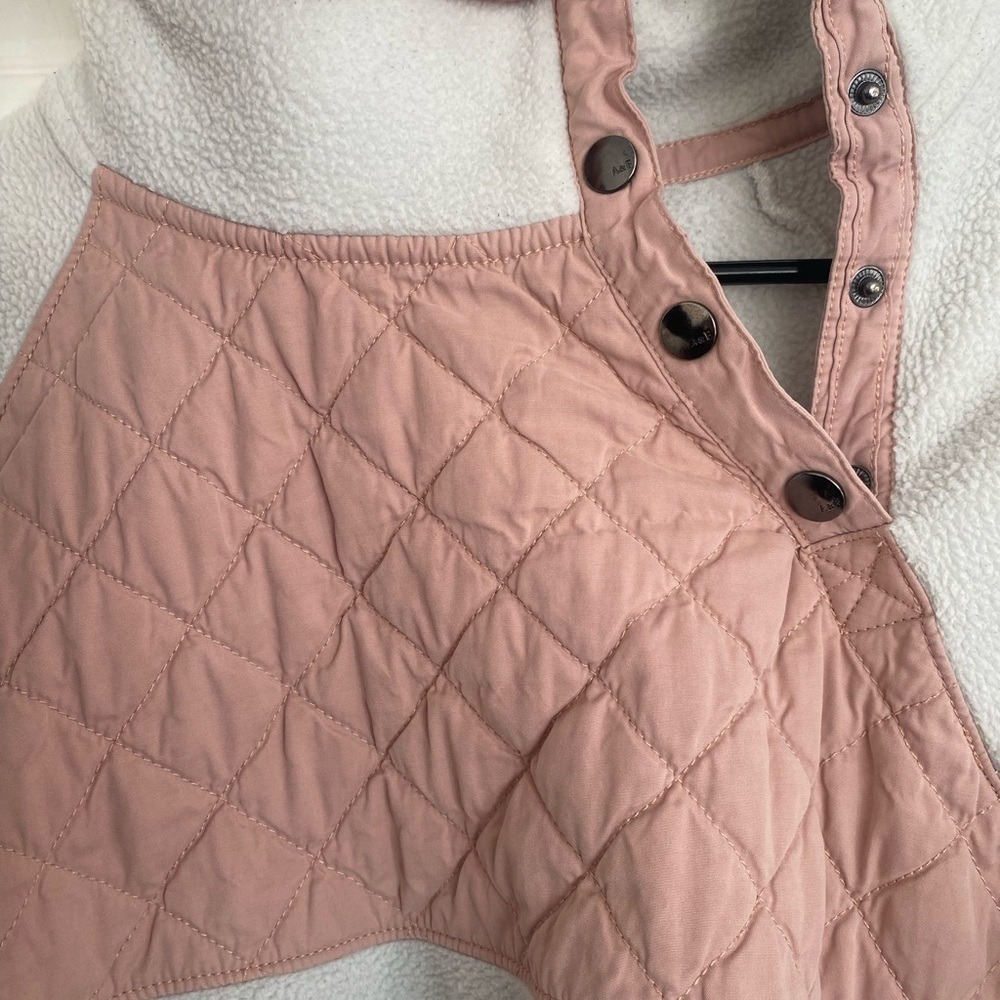 Abercrombie & Fitch Women Pullover Quilted Snap Fleece Sweatshirt Pink … - Picture 5 of 8